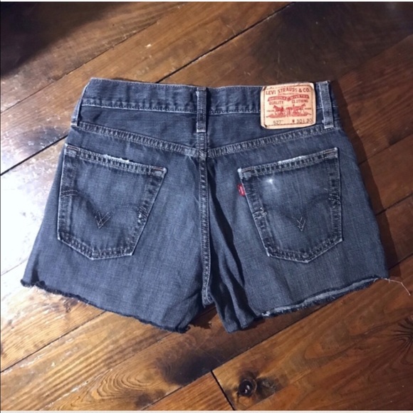 Levi's Pants - Levi’s Redone black high waist denim cut offs